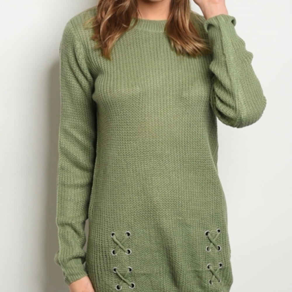 Lace up sweater - Picture 4 of 7